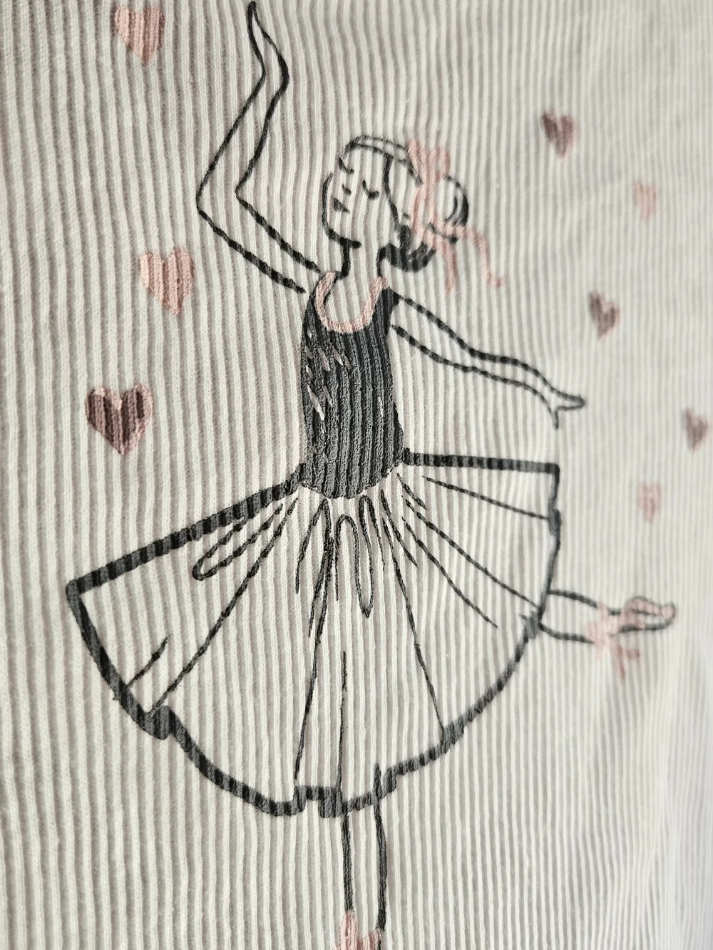 Little Lass Girls 2 Piece Set Size 6 Ballerina Tee Tutu Skirt Pink - Picture 8 of 8
